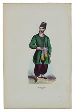 Mercante Armeno. Tavola Del 1844 Acquerellata A Mano, Cm 27X18 Circa