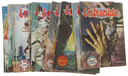 Intrepido. F.To Libretto. Anno 1957 N. 4 6 8 12 16 35 37 44 47 (2 Copie) 48 49 51 - copertina