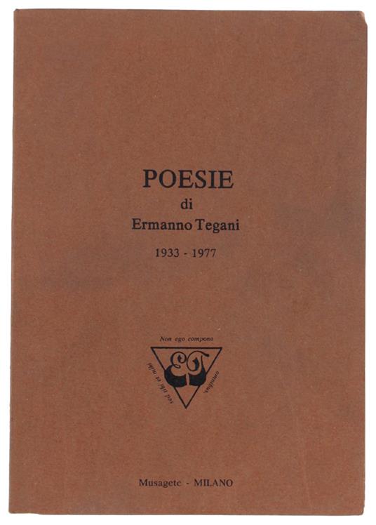 Poesie 1933-1977 - copertina