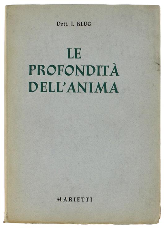 Le Profondità Dell'Anima - copertina
