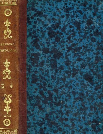 Praelectiones theologicae quas habebat in collegio romano vol.III, IV - copertina