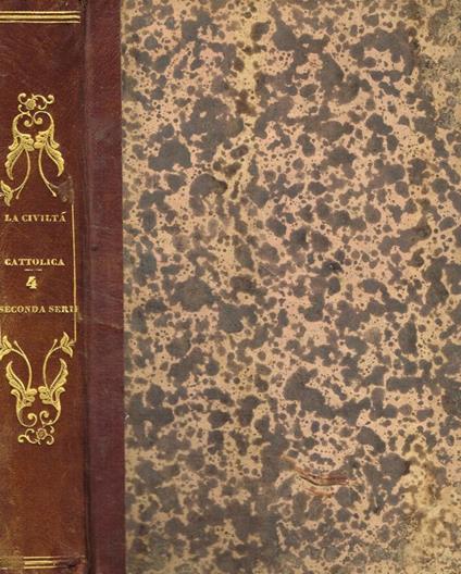 La civiltà cattolica. Anno quarto, seconda serie, vol.IV (ottobre, novembre, dicembre 1853) - copertina