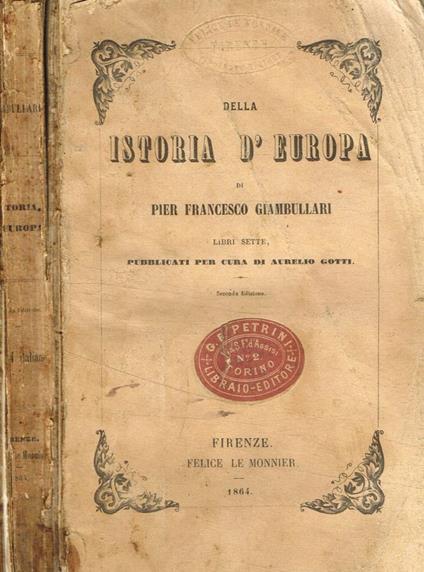Della istoria d'europa - copertina