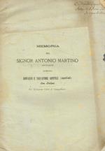 Memoria pel signor Antonio Martino appellante contro Giovanni e Salvatore Gentile (appellati) da Jelsi nel tribunale civile di Campobasso