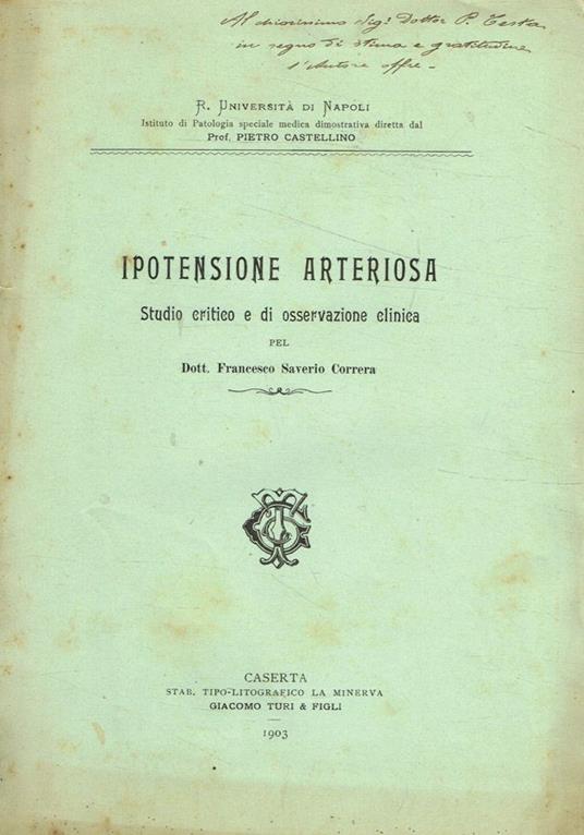Ipotensione arteriosa - copertina
