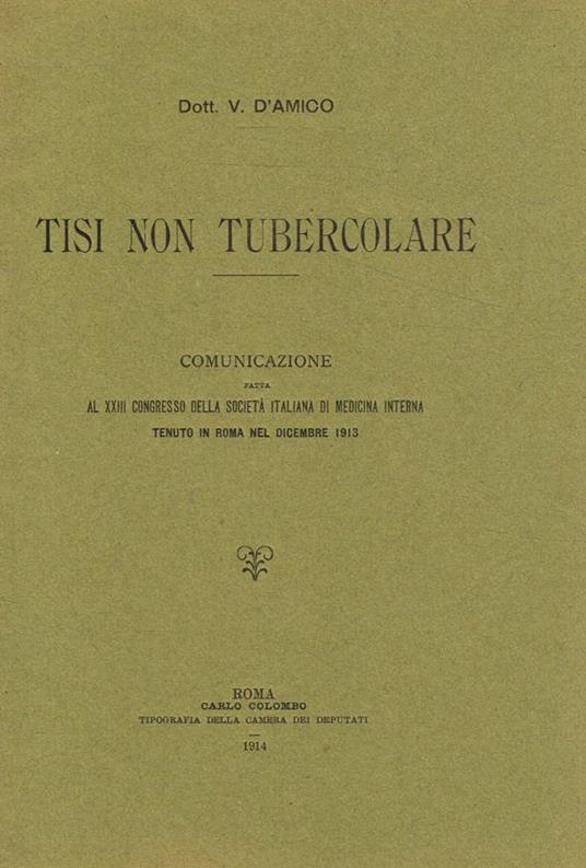Tisi non tubercolare - copertina