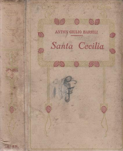 Santa Cecilia - Anton Giulio Barrili - copertina