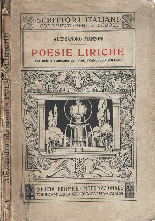 Poesie Liriche - Alessandro Manzoni - copertina
