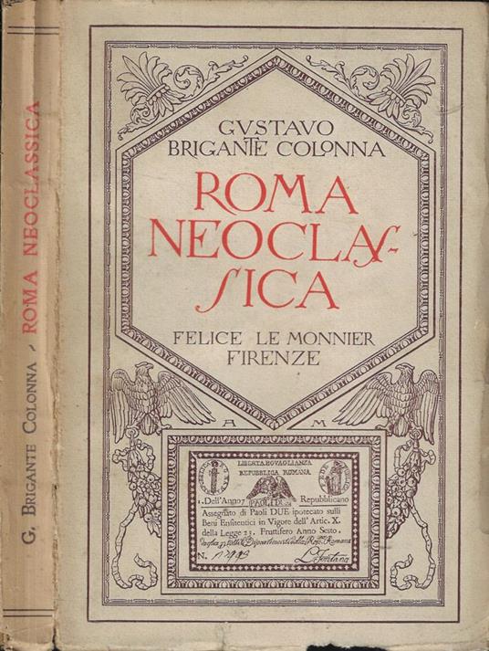 Roma neoclassica - Gustavo Brigante Colonna - copertina