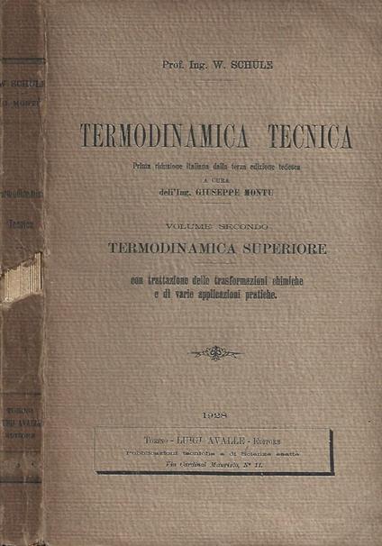 Termodinamica Tecnica - copertina