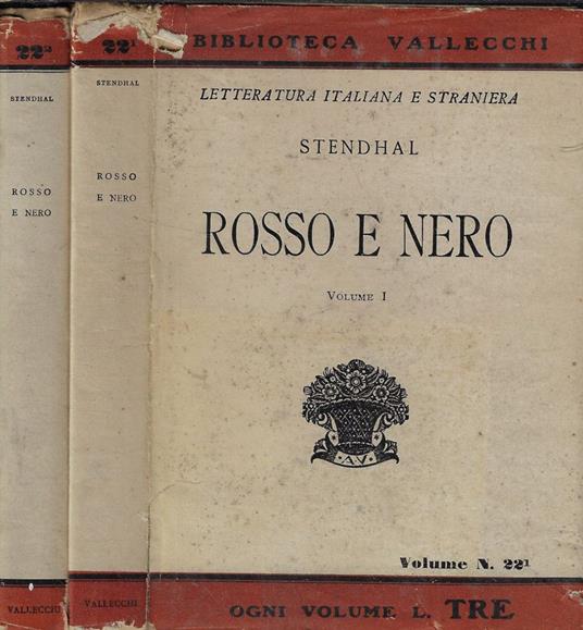 Rosso e nero - Stendhal - copertina