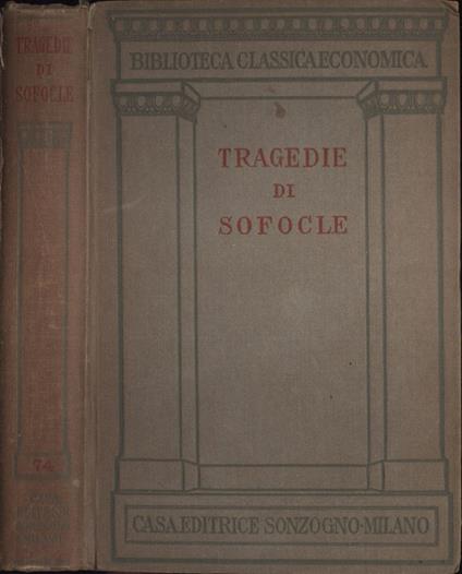 Tragedie di Sofocle - Sofocle - copertina