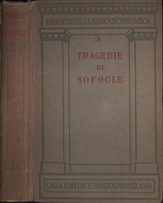 Tragedie di Sofocle - Sofocle - copertina