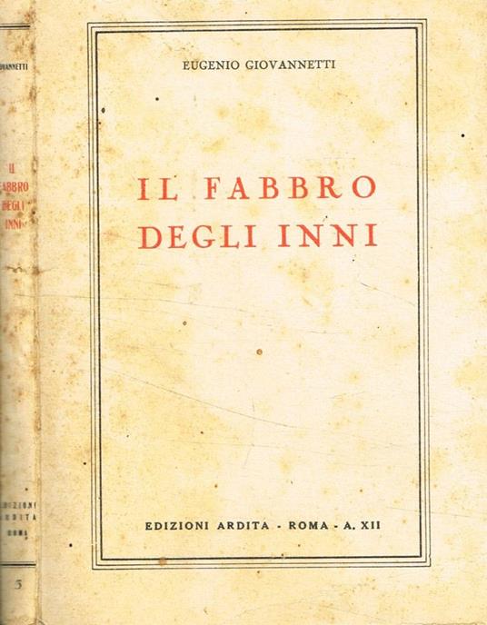 Il fabbro degli inni - Eugenio Giovannetti - copertina