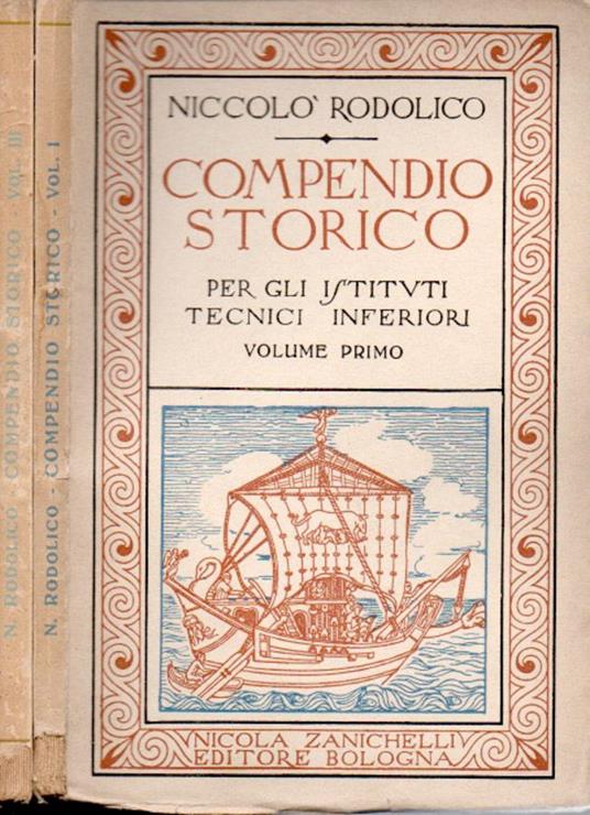 Compendio storico - Niccolò Rodolico - copertina