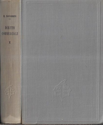 Trattato elementare di diritto commerciale Vol. I - copertina