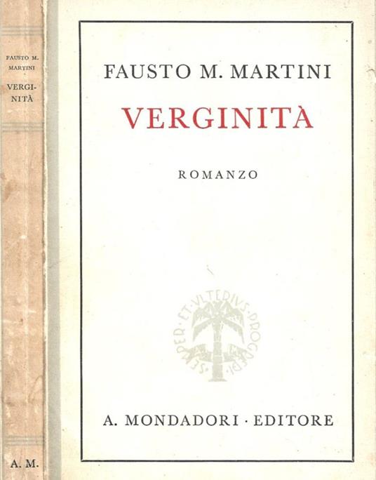 Verginità - Fausto M. Martini - copertina
