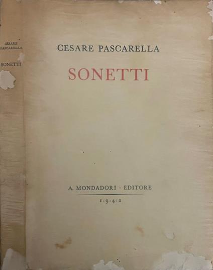 Sonetti - Cesare Pascarella - copertina