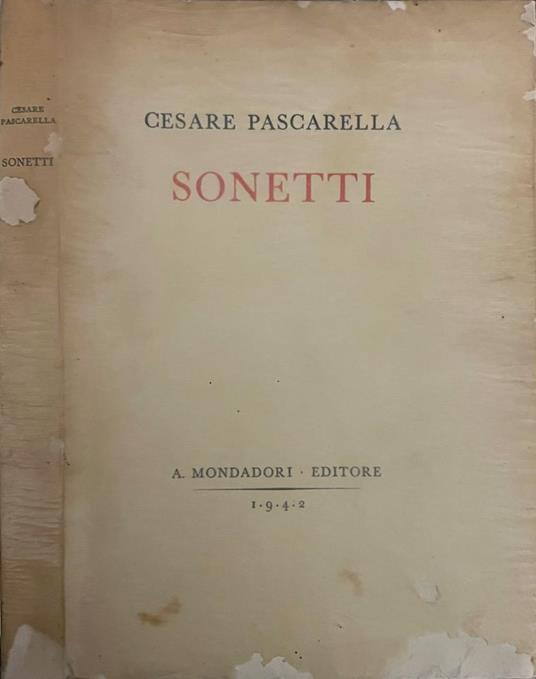 Sonetti - Cesare Pascarella - copertina