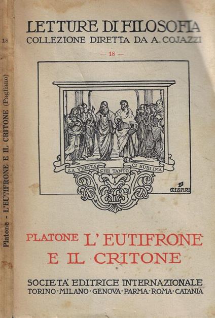L' Eutifrone e il critone - Platone - copertina