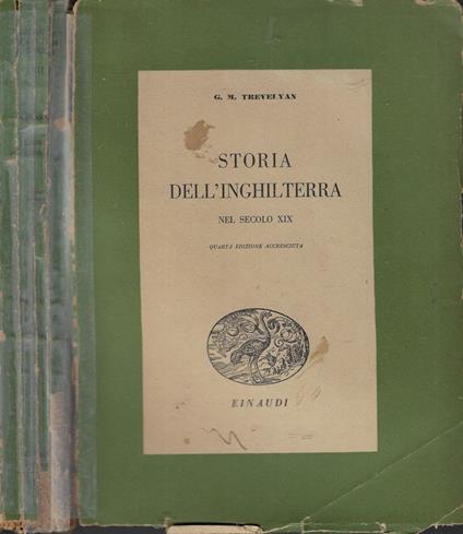 Storia dell' Inghilterra nel secolo XIX - George M. Trevelyan - copertina