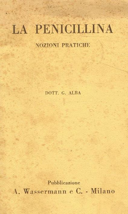 La penicillina - G. Dalba - copertina