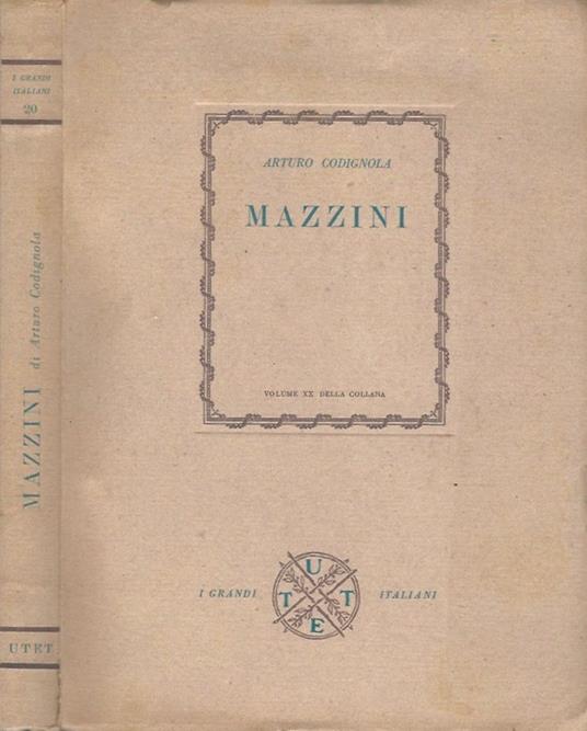 Mazzini - Arturo Codignola - copertina