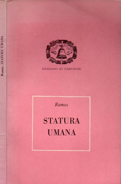 Statura umana - Charles Ferdinand Ramuz - copertina