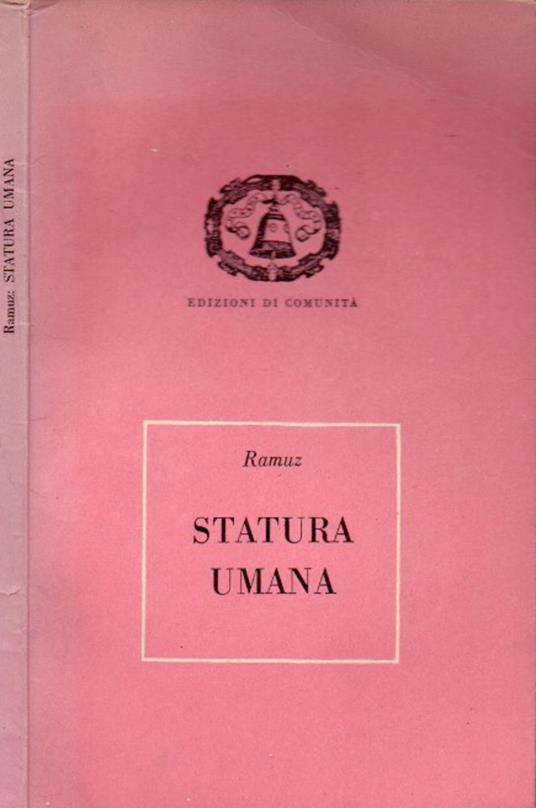Statura umana - Charles Ferdinand Ramuz - copertina