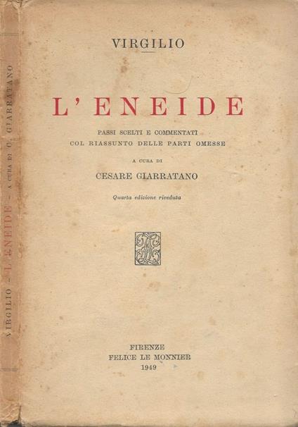 L' Eneide - Virgilio - copertina