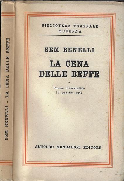 La cena delle beffe - Sem Benelli - copertina