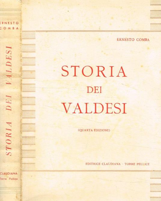 Storia dei Valdesi - Ernesto Comba - copertina