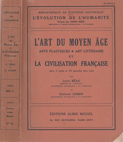 L' Art du Moyen Age et la civilisation francaise - copertina