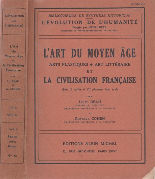 L' Art du Moyen Age et la civilisation francaise - copertina