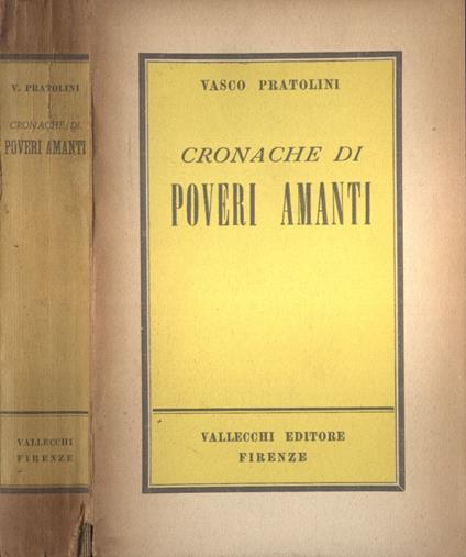 Cronache di poveri amanti - Vasco Pratolini - copertina