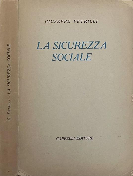 La sicurezza sociale - Giuseppe Petrilli - copertina