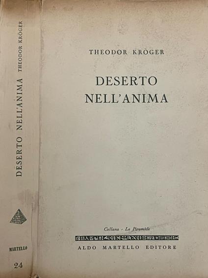 Deserto nell'anima - Theodor Kröger - copertina