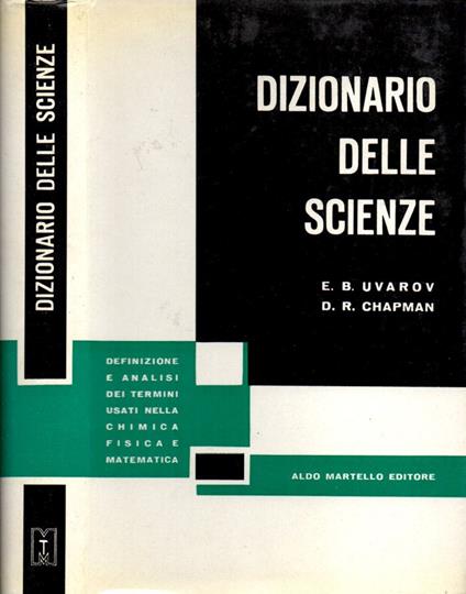 Dizionario delle scienze - copertina