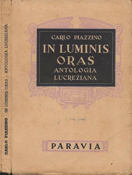 In luminis oras - copertina