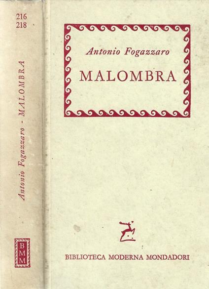 Malombra - Antonio Fogazzaro - copertina