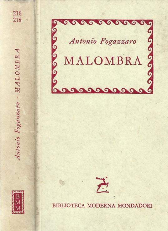 Malombra - Antonio Fogazzaro - copertina