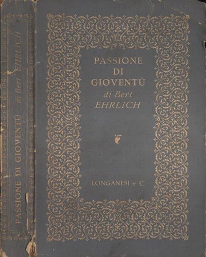 Passione di gioventù - Bert Ehrlich - copertina