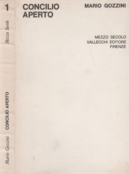 Concilio aperto - Mario Gozzini - copertina