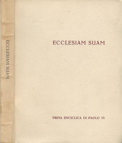 Ecclesiam suam - Paolo VI - copertina