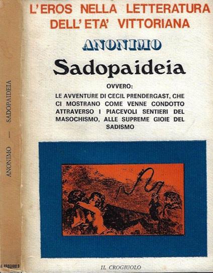 Sadopaideia - Anonimo - copertina