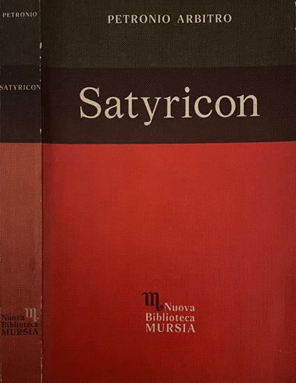 Satyricon - Arbitro Petronio - copertina