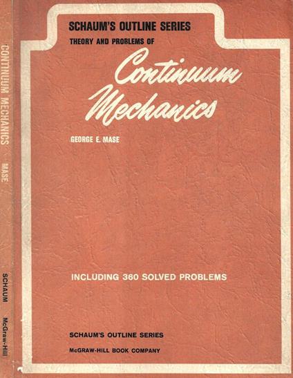 Theory and problems of continuum mechanics - copertina