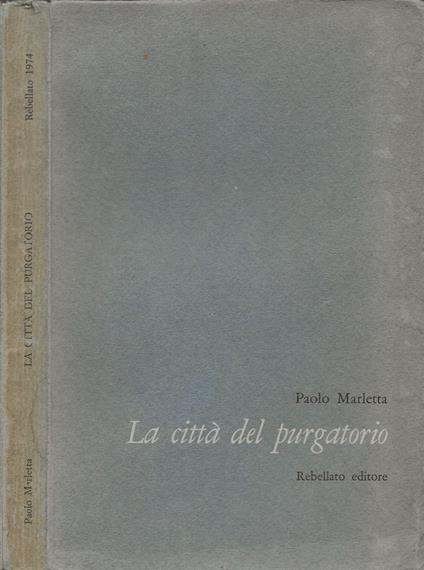 La città del purgatorio - Paolo Marletta - copertina
