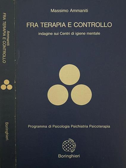 Fra terapia e controllo - Massimo Ammaniti - copertina