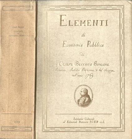 Elementi di Economia Pubblica - copertina